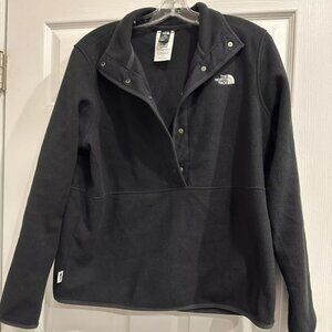 North Face Women’s Fleece Pullover Alpine Polartec 100 Half Snap Black Large